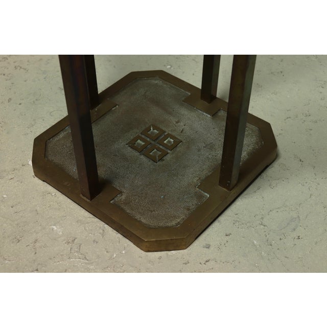 Goldenrod Model T18 Side Table from Peter Ghyczy, 1970s For Sale - Image 8 of 9