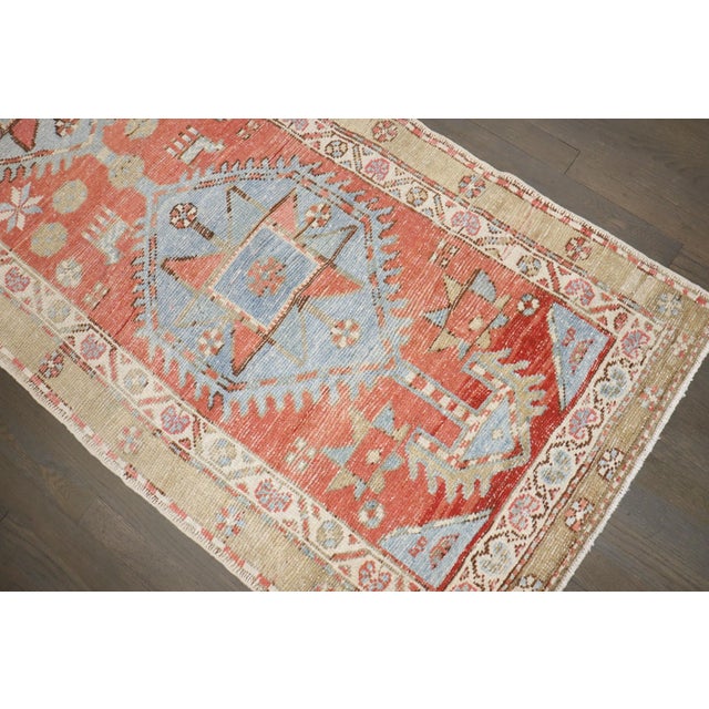 Narrow Vibrant Northwest Persian Runner rug no. j5227 For Sale - Image 10 of 11