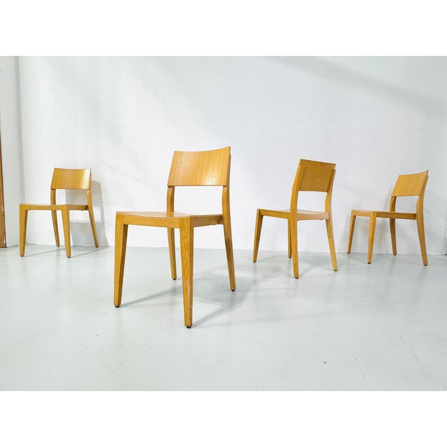 Vintage Danish Beech Dining Chairs, 1980s, Set of 4 For Sale - Image 16 of 16
