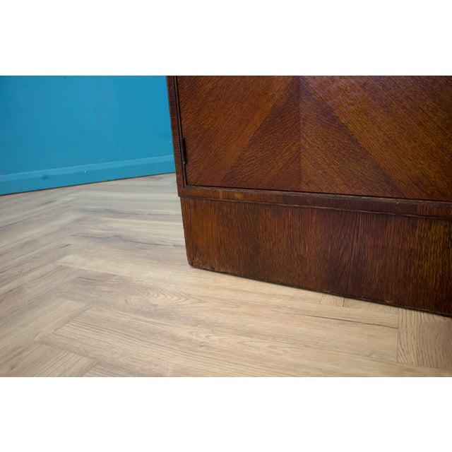 Vintage Art Deco Oak Wardrobe from Compactum, 1930s For Sale - Image 12 of 13