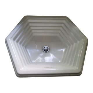 Kohler Hexagon Cast Iron Sink, 1980's For Sale