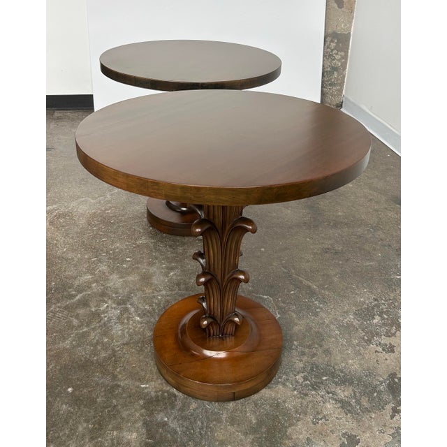 1960s T H Robsjohn-Gibbings Attr. Occasional Tables for Widdicomb, Signed For Sale - Image 5 of 10