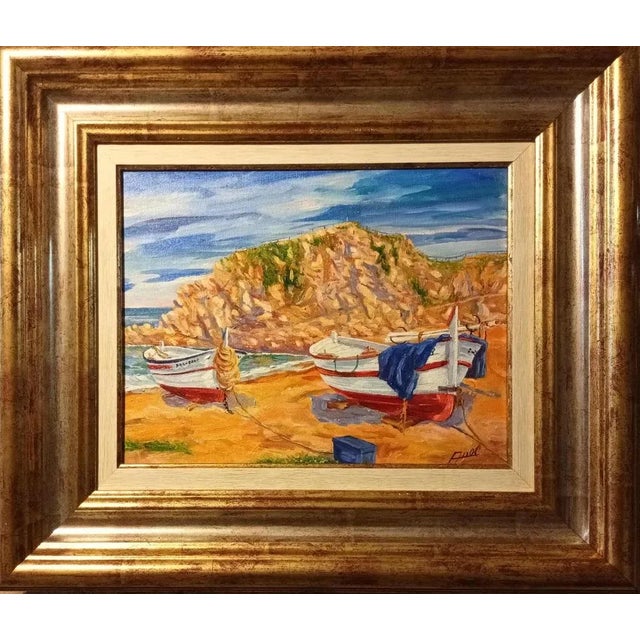 Avel, Blanes (Sa Palomera), 2023, Oil on Canvas, Framed For Sale - Image 7 of 7