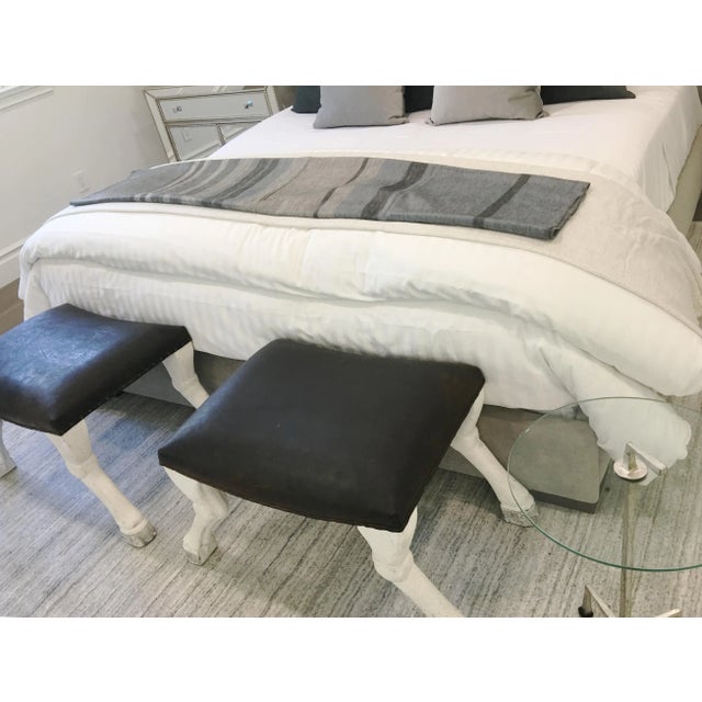 Exquisite Rugs Creil Hand loom Bamboo/Silk Gray Rug-10'x14' For Sale - Image 9 of 11