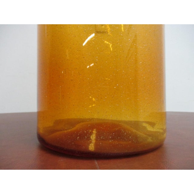 1980s Global Views Italy Post Modern Glass Blown Vase Bottle Italian For Sale In Philadelphia - Image 6 of 11