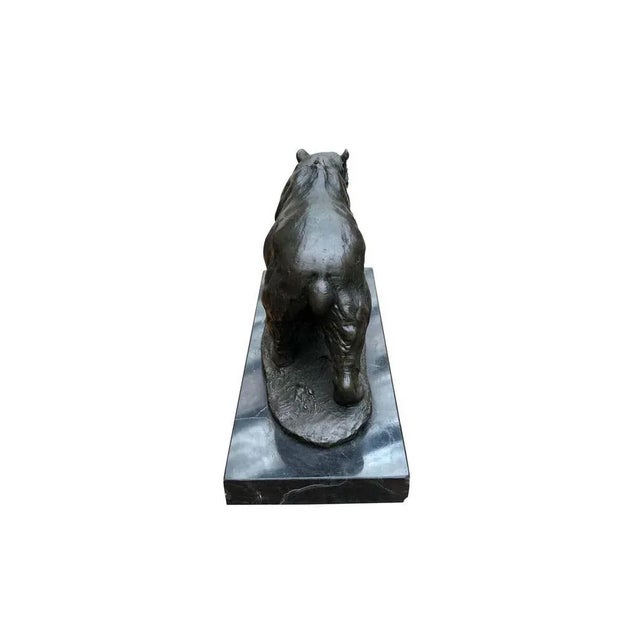 Beige Bronze Brown Grizzly American Bear Statue, 20th-Century For Sale - Image 8 of 10