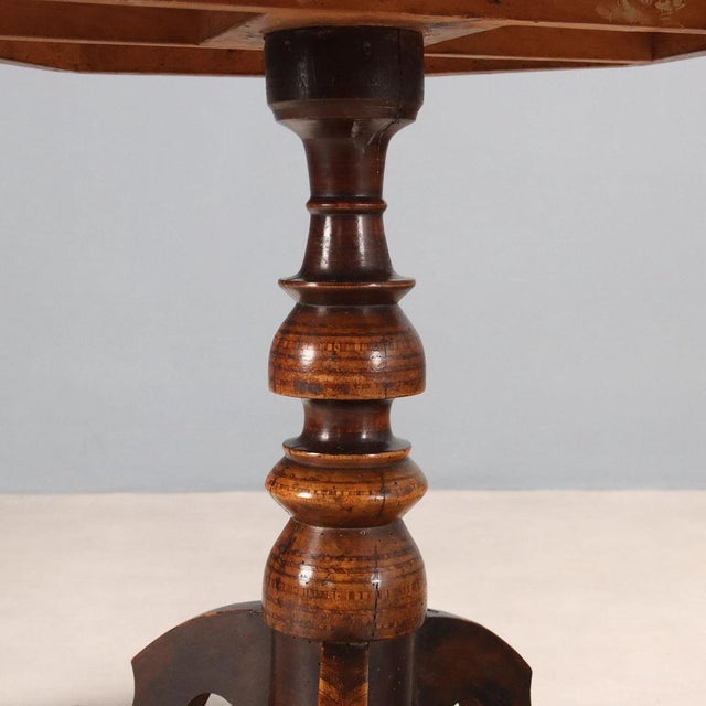 Wood Rolo Coffee Table in Inlaid Walnut For Sale - Image 7 of 10