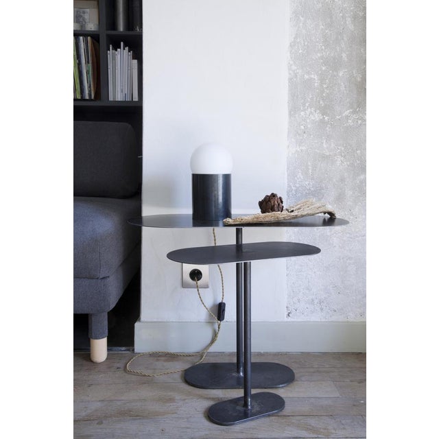 Oxidized Ellipses Tables by Pia Chevalier, Set of 2 For Sale - Image 8 of 16