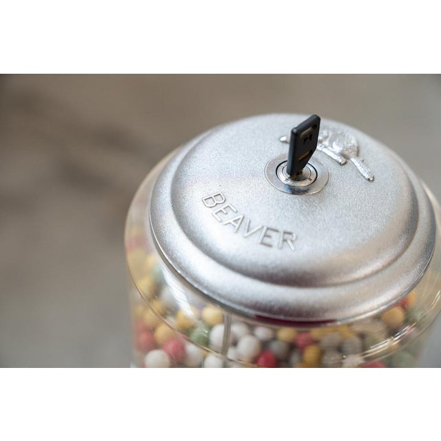 Metal Column Candy Distributor Beaver, Canada, 1990s For Sale - Image 7 of 16