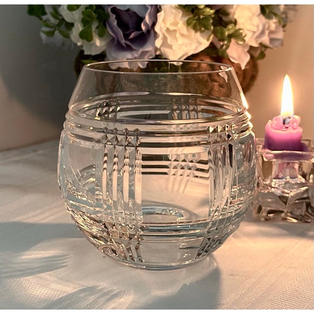 Ralph Lauren Vintage Ralph Lauren Glen Plaid Roly Poly Glass - 1 For Sale - Image 4 of 10