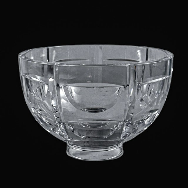 Vintage 1970’s Orrefors 1000 Windows Crystal Bowl Designed by Simon Gate. The Bowl Measures 5” In Diameter x 3.5” High....
