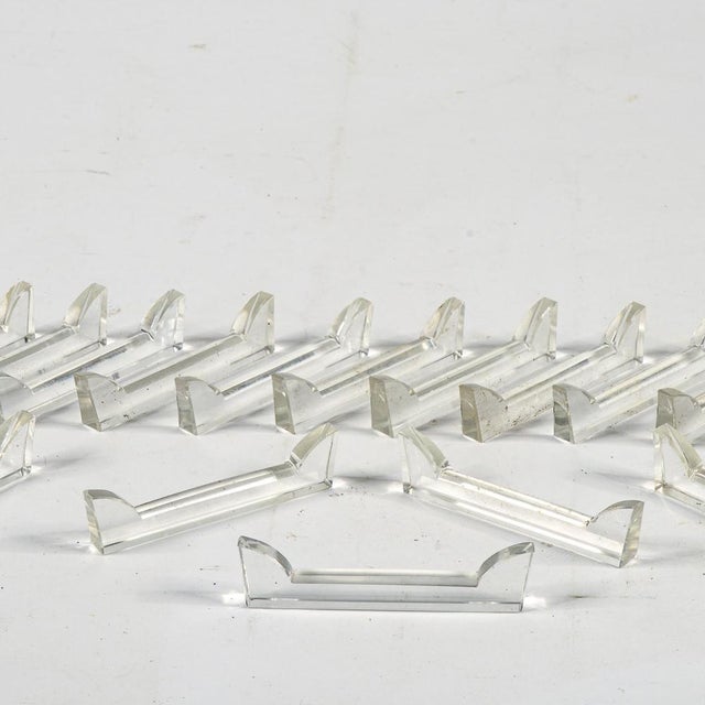 Italian Crystal Knife Rests, 1950s, Set of 18 | Chairish