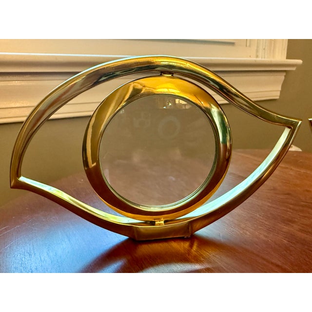 1960s 1960's Hermes "Eye of Cleopatra" Desk Magnifing Glass Jean Cocteau Loupe Design For Sale - Image 5 of 10