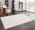 Pasargad Home Modern Ivory Polyester & Cotton Area Rug- 5' 0" X 8' 0" For Sale - Image 4 of 4