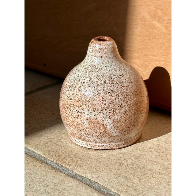 Rustic Vintage Ceramic Vase by Helma Klett, Germany, 1980s For Sale - Image 3 of 13