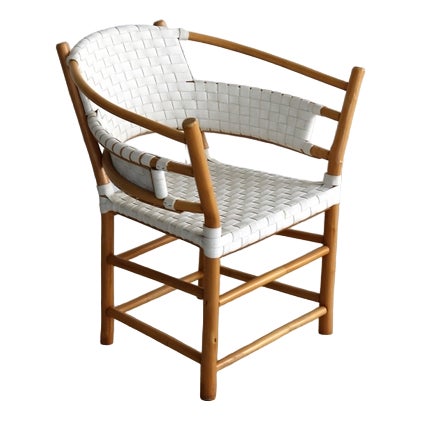 Vintage Danish Bamboo Chair, 1980s For Sale