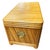 1960s Restored Mid-Century Split Reed Rattan & Pine Trunk W/ Brass Paktong Latch For Sale - Image 5 of 13
