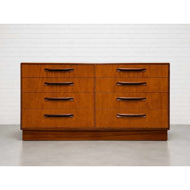 Brown Mid Century Modern Teak Double Dresser by G-Plan, C. 1960's For Sale - Image 8 of 12