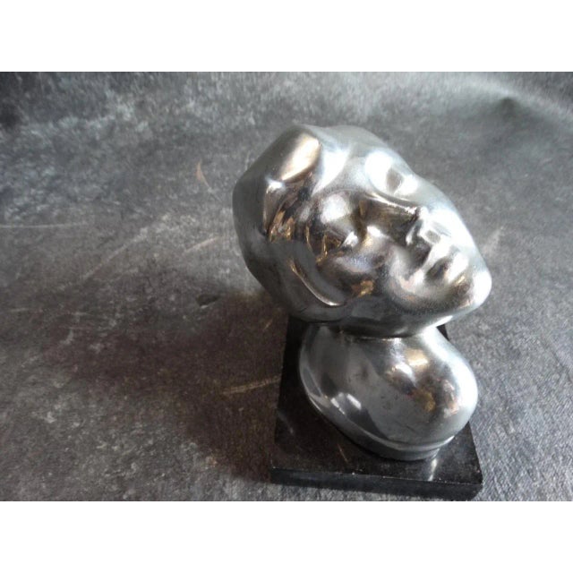 1920s Frankart Chrome Deco Head For Sale In Los Angeles - Image 6 of 7