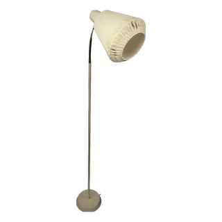 Scandinavian Floor Lamp with Thread Shade attributed to Boréns, 1950s For Sale