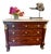 Late 19th Century Fine French Empire Flame Mahogany Commode with Bronze Carytids For Sale