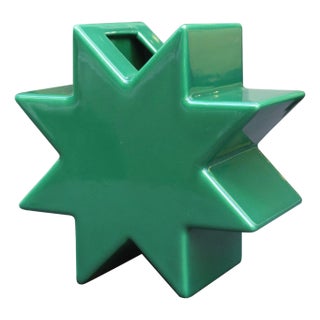 1970s "Hsing" Vase Designed by Ettore Sottsass Green For Sale