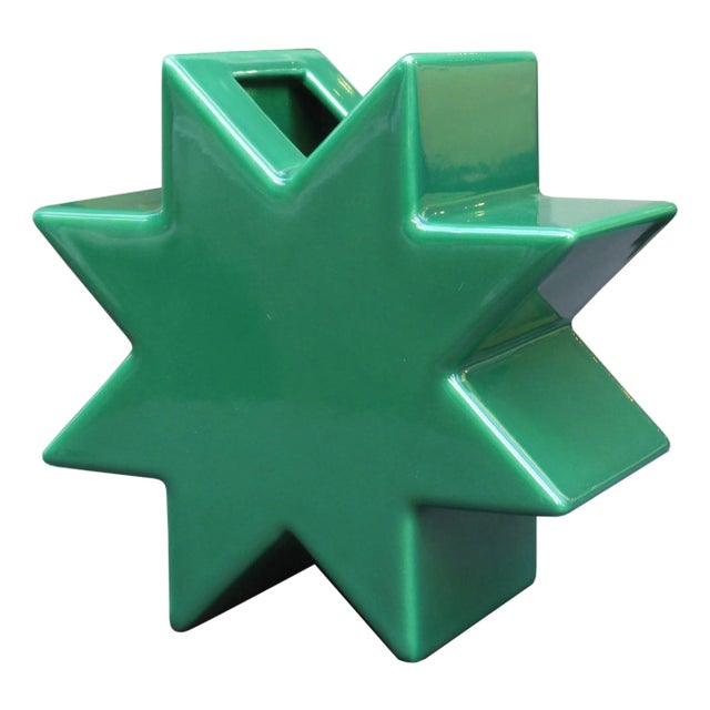1970s "Hsing" Vase Designed by Ettore Sottsass Green For Sale