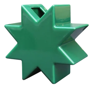 1970s "Hsing" Vase Designed by Ettore Sottsass Green