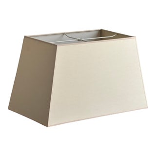 Vintage Parchment Paper Rectangular Lamp Shade For Sale