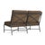 Not Yet Made - Made To Order Brown Jordan Venetian Armless Loveseat, Textured Pewter frame with Fusion Moccasian fabric For Sale - Image 5 of 11