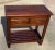 English Vintage Oak Console Table With Lower Pot Board and Two Drawers For Sale - Image 3 of 9