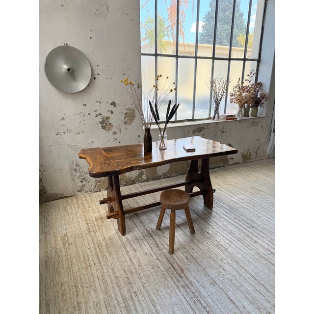 Dining Table in Olive Wood from Maison Skela, 1960 For Sale - Image 6 of 18