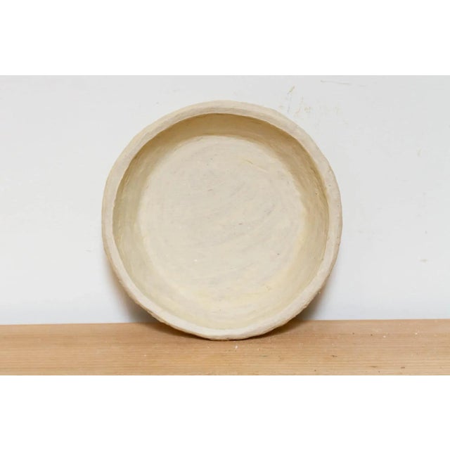 1960s Handmade 9" Paper Mache Plate For Sale - Image 5 of 6