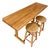 Solid Wood Butcher Block Breakfast Set in the Charlotte Perriand Style. C 1990s For Sale