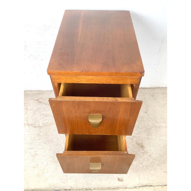Vintage American Modern Two-Drawer Nightstand For Sale - Image 10 of 18