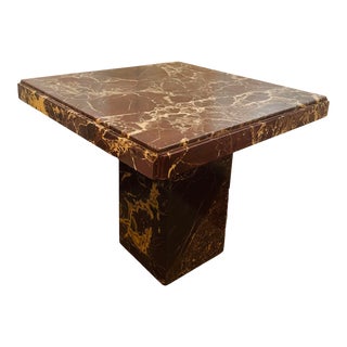 Postmodern Marble Side Table For Sale