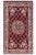 Shabby Chic Pak-Persian Red/Red Wool Rug - 2'7'' X 4'5'' For Sale - Image 9 of 9