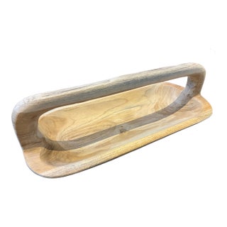 Small Oblong Wooden Trug For Sale