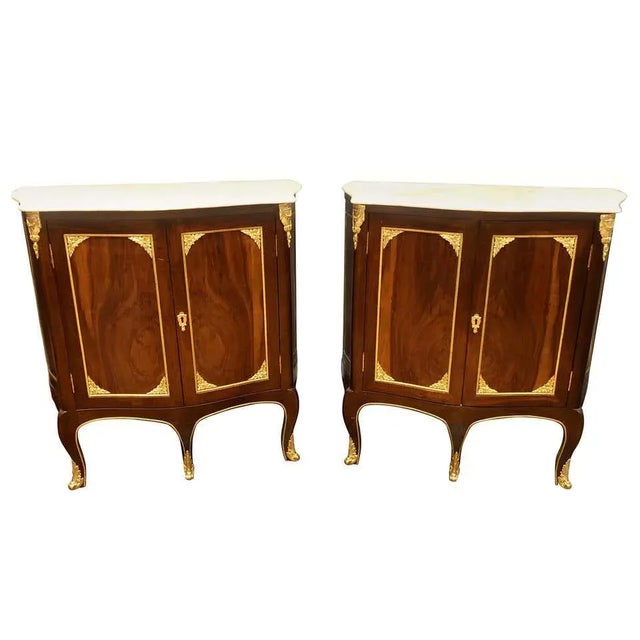 Louis XV Style Cabinets Commodes or Nightstands - a Pair For Sale - Image 13 of 13