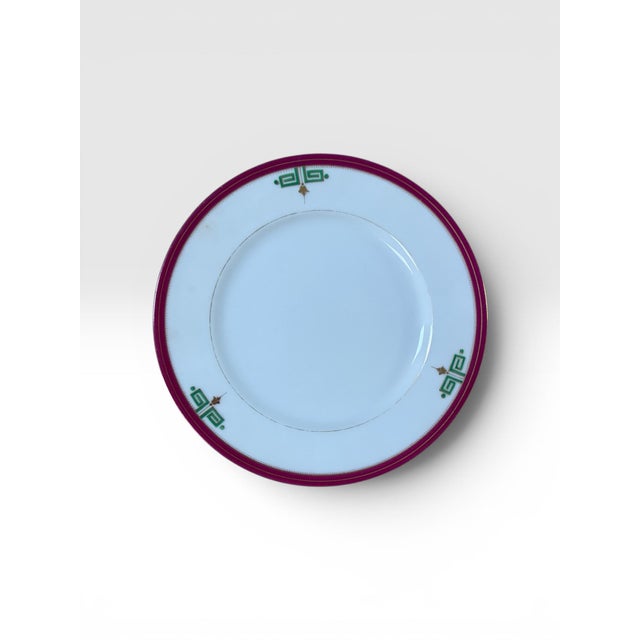 Antique Richard Briggs Boston Neoclassical Dessert Service With Gold Gilt Eight-Piece Set For Sale - Image 12 of 18