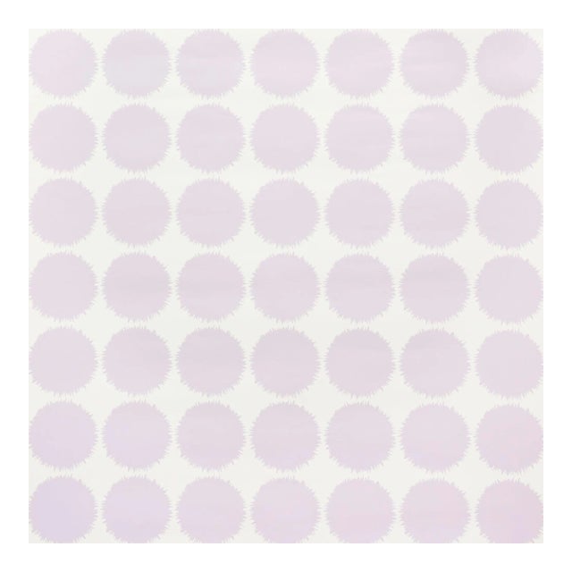 Sample - Schumacher Fuzz Wallpaper in Lavender For Sale
