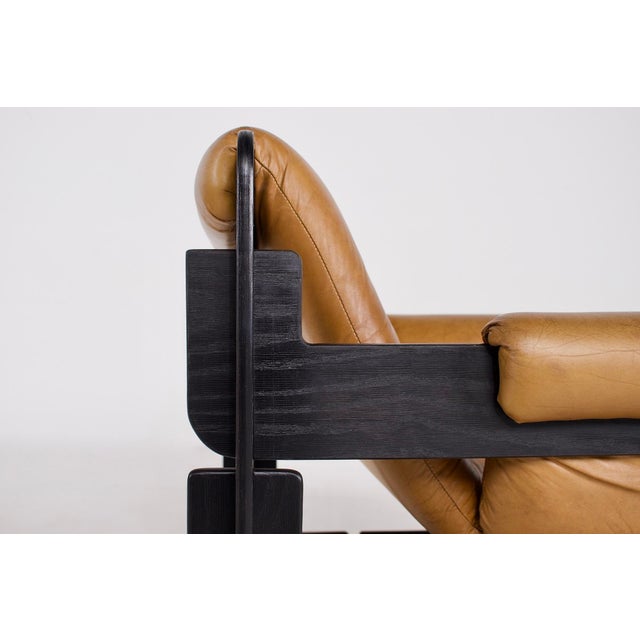 Wood Rover Lounge Chairs in Leather by Arne Jacobsen for Asko, 1960s, Set of 2 For Sale - Image 7 of 16