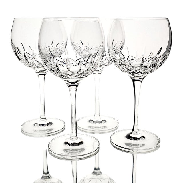Late 20th Century Waterford Crystal Lismore Essence Balloon Wine Glasses - Set of 4 For Sale - Image 15 of 16