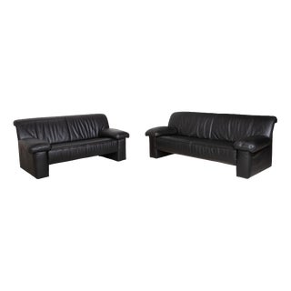 Leather Three-Seater and Two-Seater Sofas from Koinor, Set of 2 For Sale
