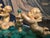 19th Century Italian Malachite and Ormolu Inkwell with Cupid and Mermaid, Mythol, 1890 For Sale - Image 6 of 11