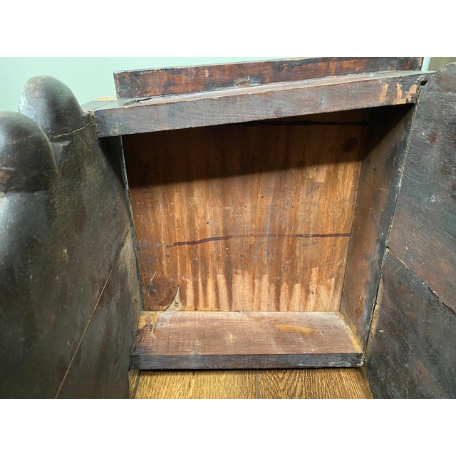 Brown Pair of 19th-Century Italian Renaissance Revival Carved Walnut Sgabelli Chairs For Sale - Image 8 of 12