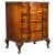 Wood Antique Burr Walnut Serpentine Chest of Drawers, 1920s For Sale - Image 7 of 7