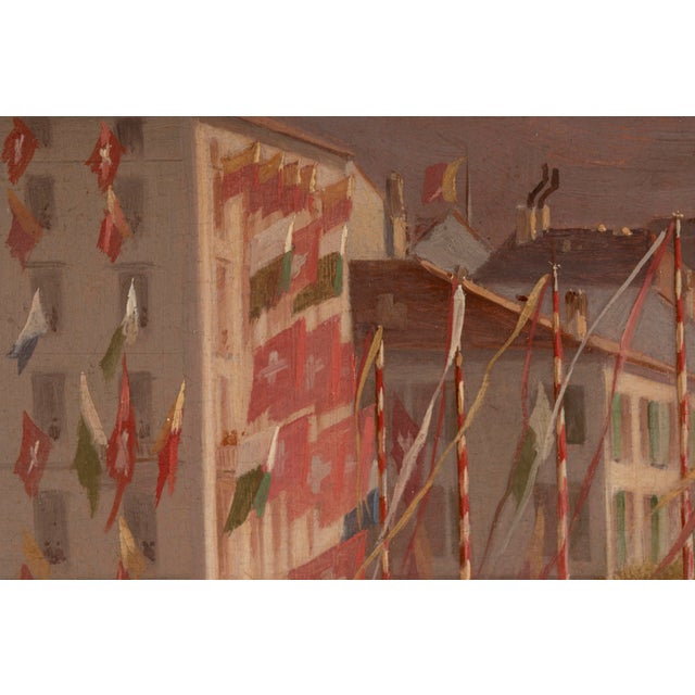 Auguste Doviane, Parade in Geneva, Oil Painting For Sale - Image 14 of 18