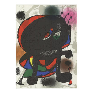 Joan Miro Litografia Original Iii, 1975