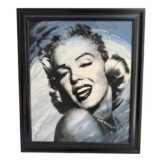 Original John Stango Painting of Marilyn Monroe, Framed For Sale